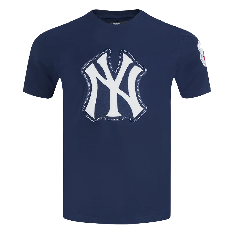 MLB NEW YORK YANKEES DIY PICK STITCH MEN'S SINGLE JERSEY TOP (MIDNIGHT NAVY) Minimalist Men's Casual 