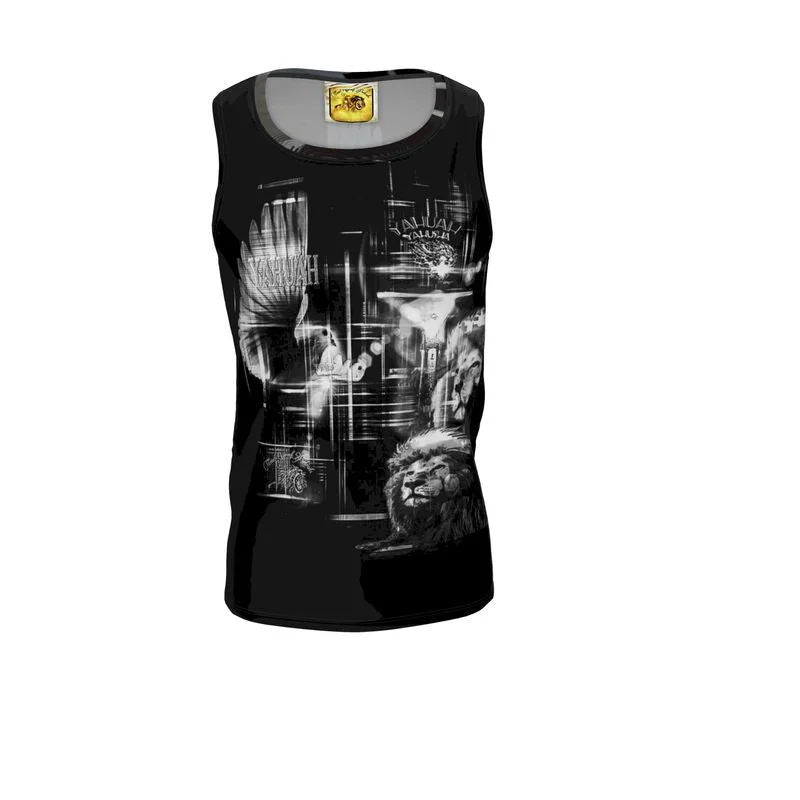 The Epic TRP Logo 01-04 Men's Designer Flowy Sleeveless T-shirt Monochromatic Office Style