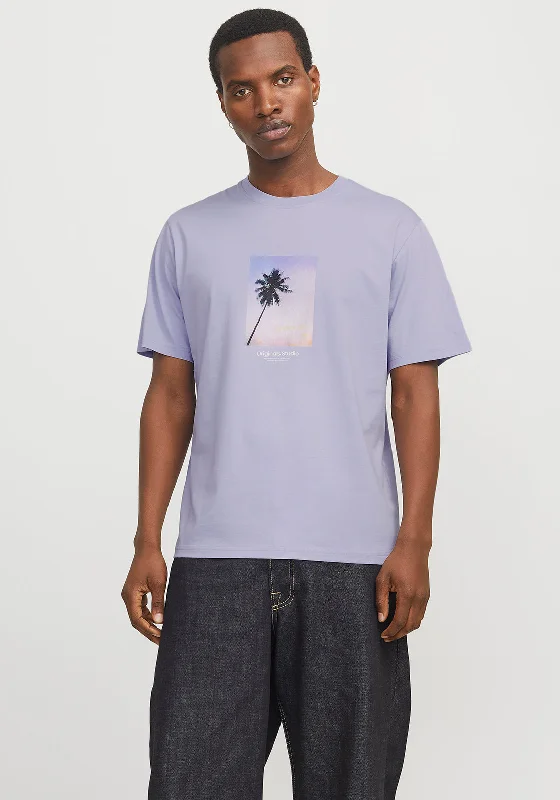 Jack & Jones Ester Picture T-Shirt, Lilac Sophisticated Men's French