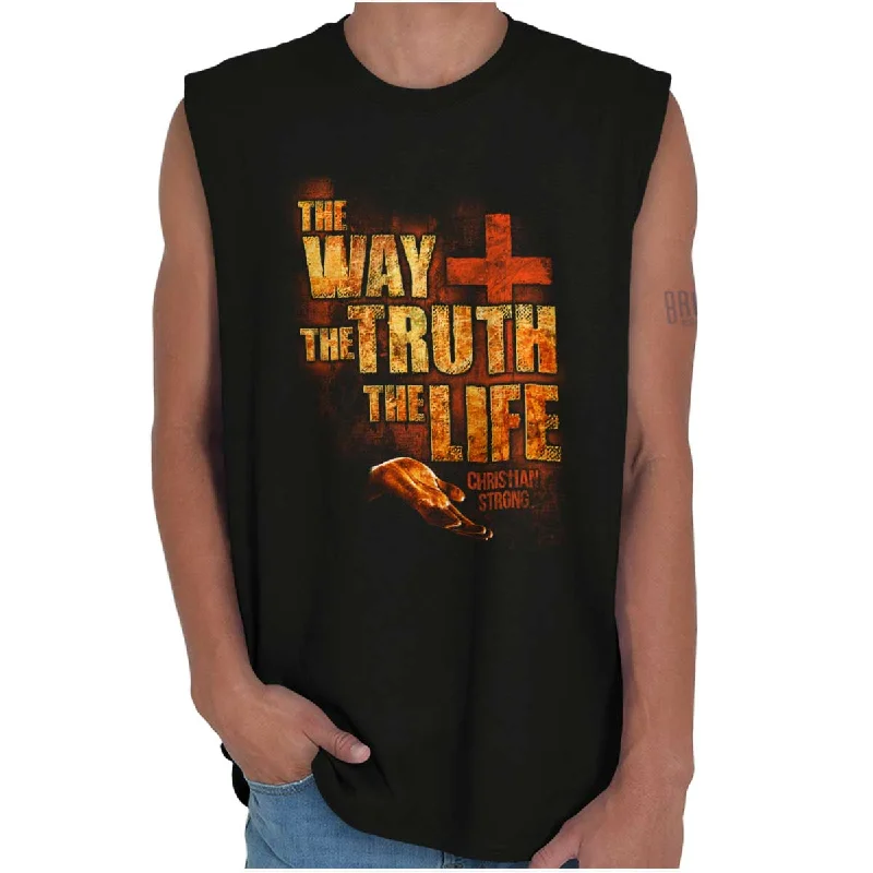 The Way Truth Life Sleeveless T-Shirt Youthful Men's Anime