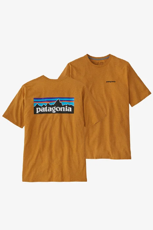 Patagonia P-6 Logo Responsibili Tee - Mango Preppy Men's College