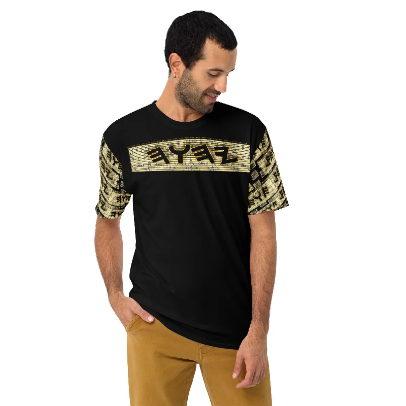 Yahuah Logo 03 - Black Men's Designer T-shirt Streetwear Style